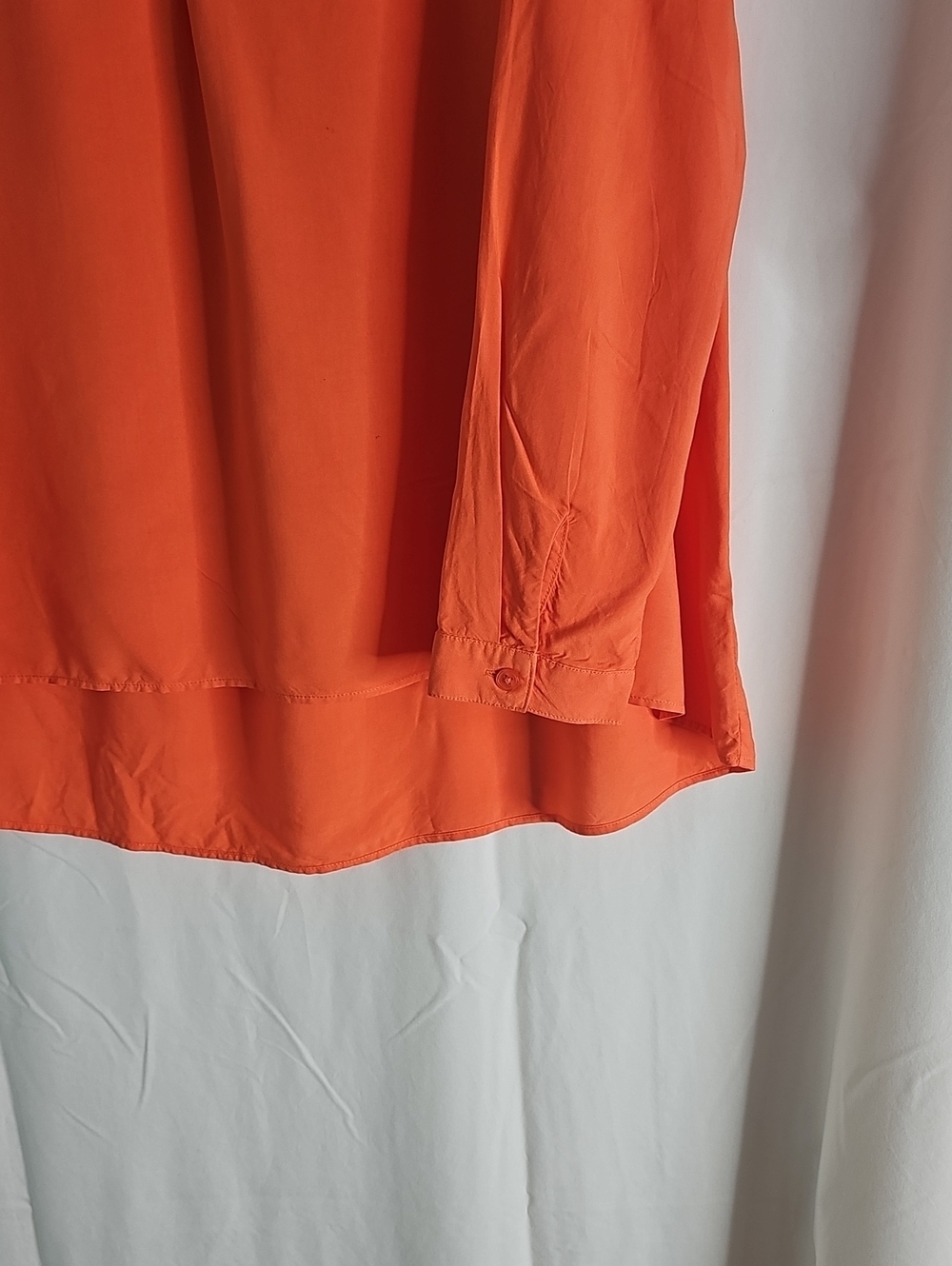Wonderly Bright Orange V-Neck Long Sleeve Tunic - Picture 4 of 7